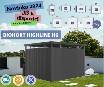 Novinka 2024 - Zahradní domek HIGHLINE H6 