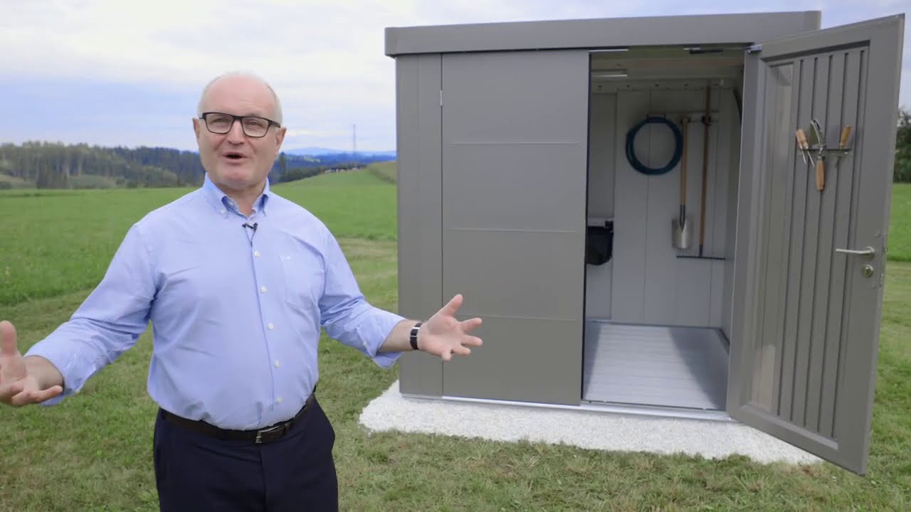 Biohort Zahradní domek NEO 3C, tmavě šedá metalíza, DD