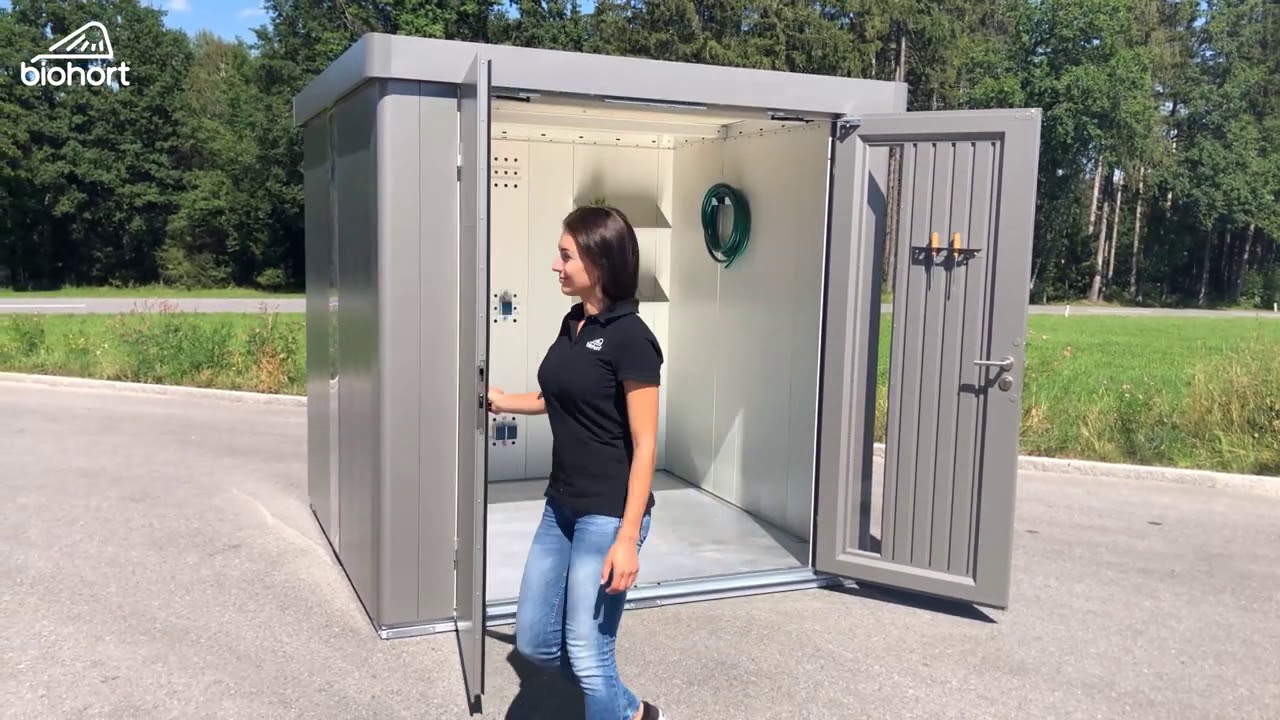 Biohort Zahradní domek NEO 2D, tmavě šedá metalíza, DD