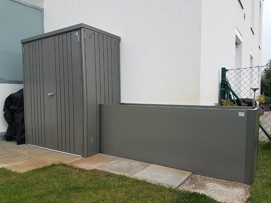 Biohort Zvýšený truhlík na zeleninu 1,5 x 1 tmavě šedá metalíza