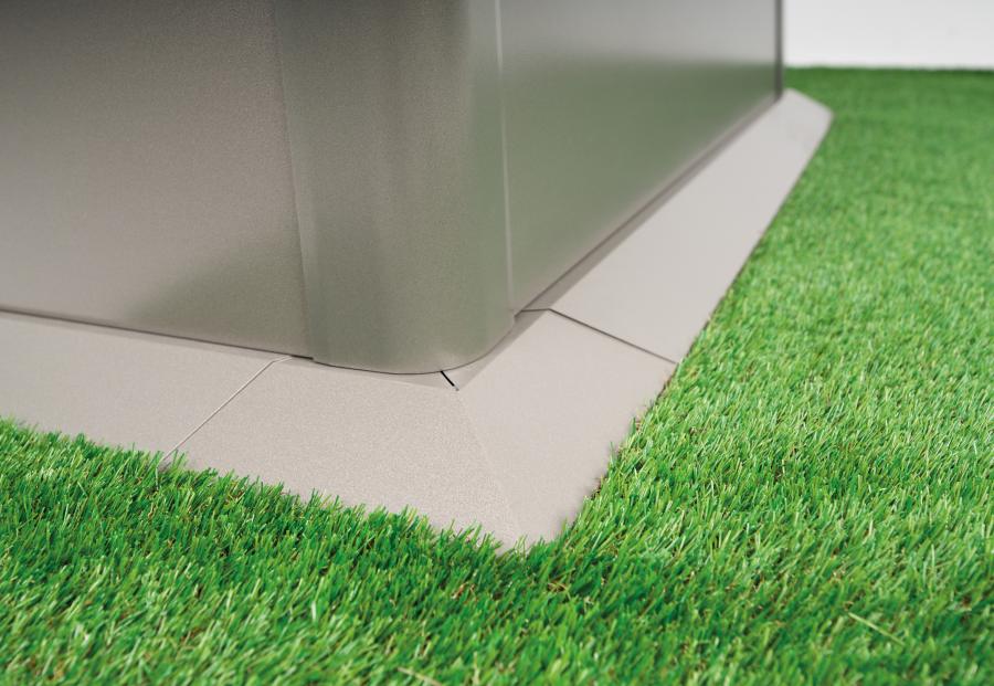 Biohort Soklová lišta L150 - stříbrná metalíza 