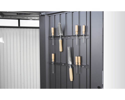 Biohort Zahradní domek HIGHLINE® H6, tmavě šedá metalíza, DD