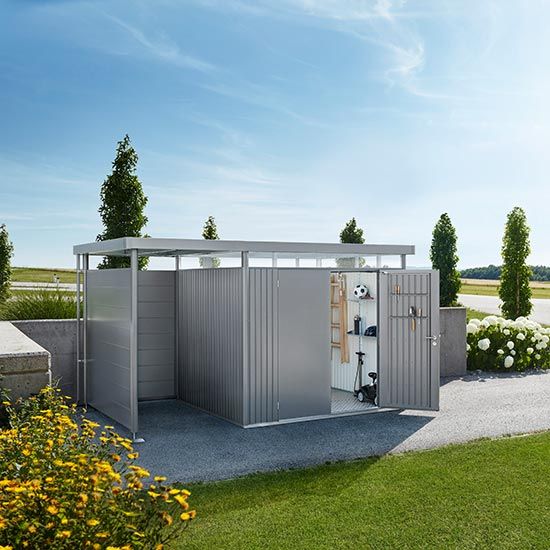 Biohort Zahradní domek HIGHLINE® H6, tmavě šedá metalíza, DD