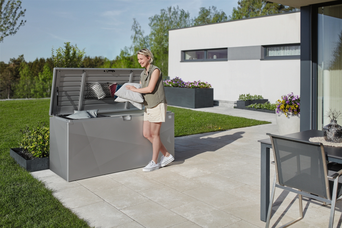 Biohort úložný box StyleBox® 170 X-DESIGN, šedý křemen metalíza