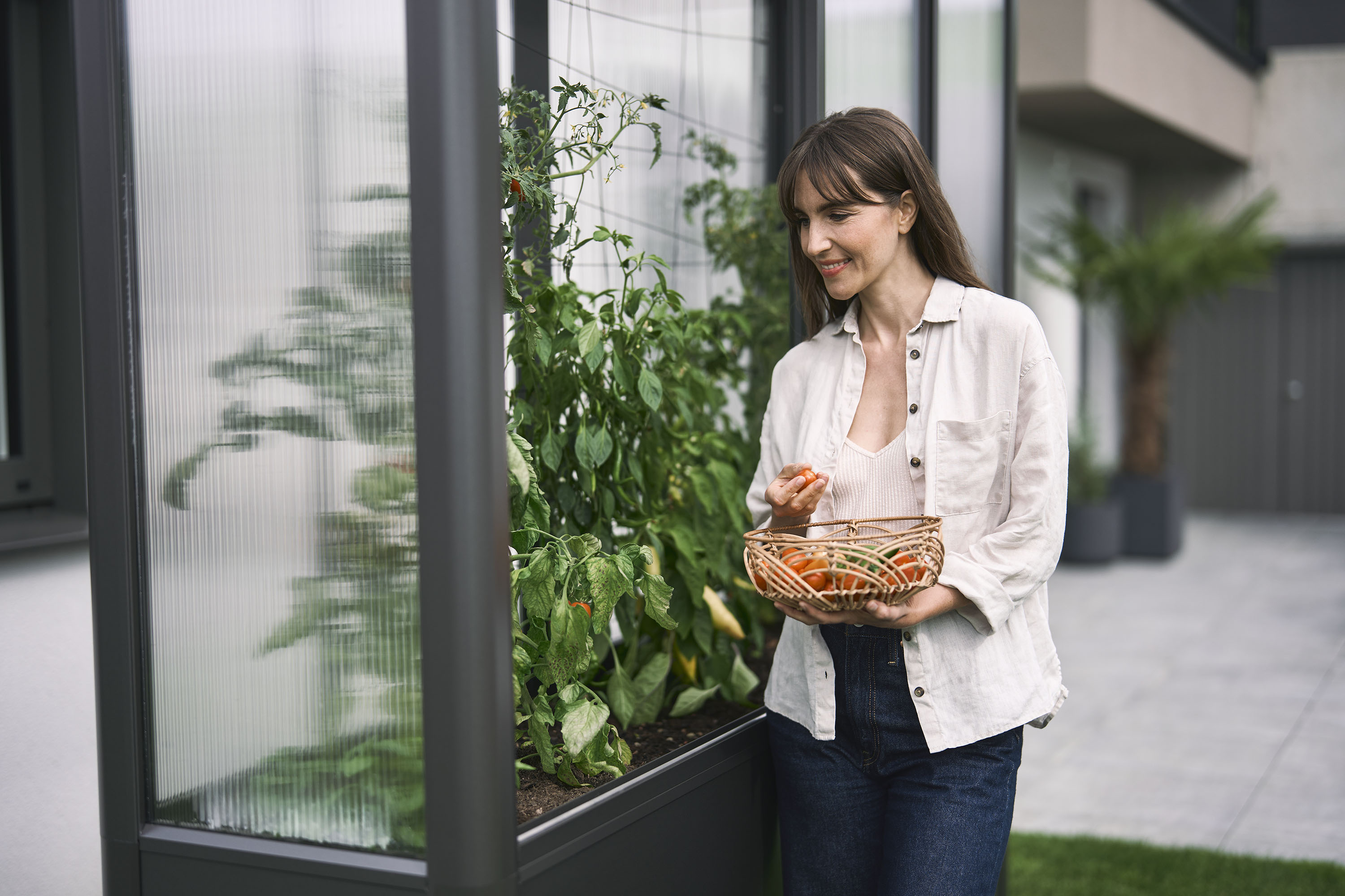 Biohort Rozšíření o skleník Florentina 2×1 MAXI – šedý křemen metalíza