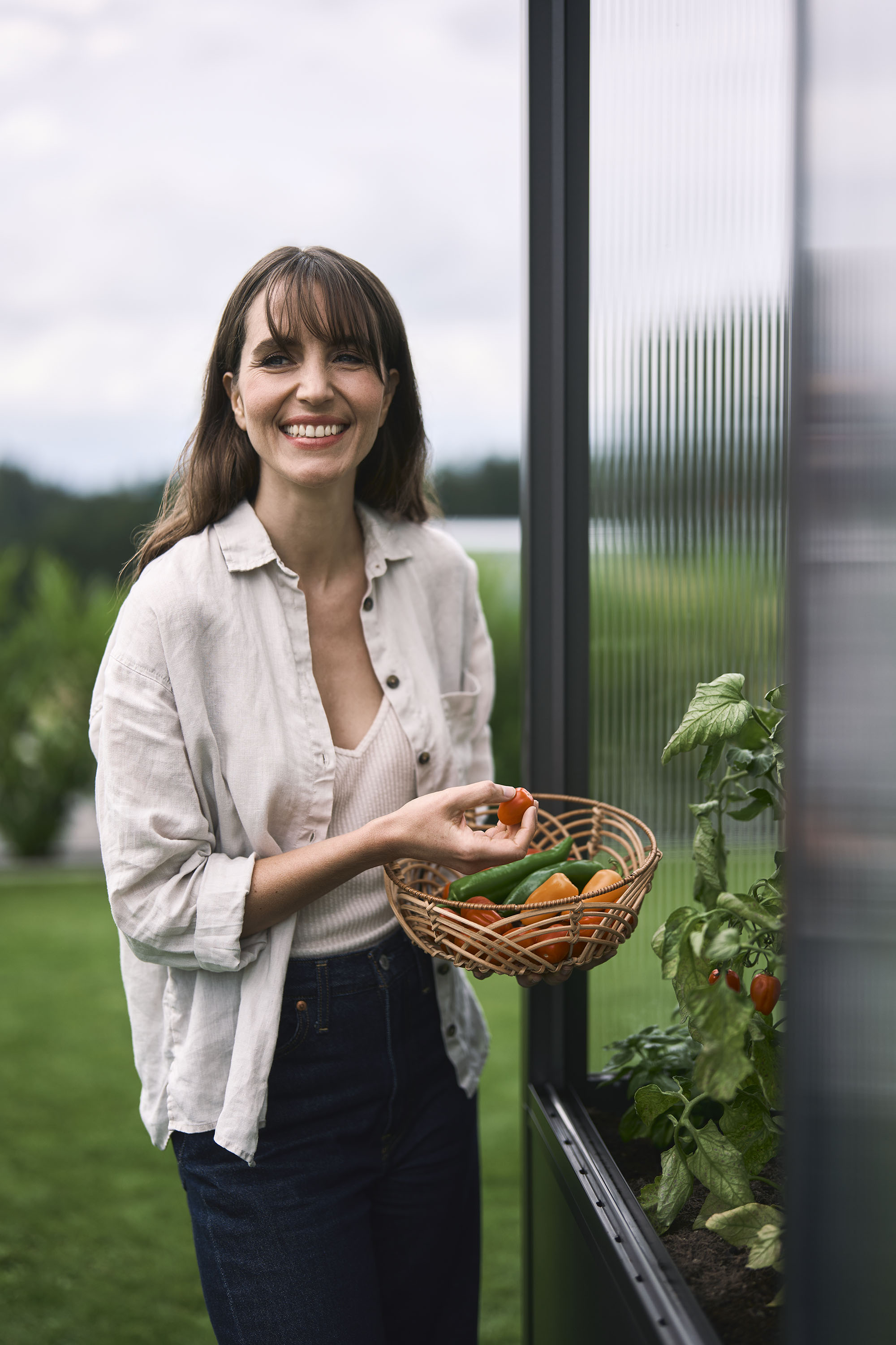Biohort Rozšíření o skleník Florentina 2×1 MAXI – tmavě šedá metalíza