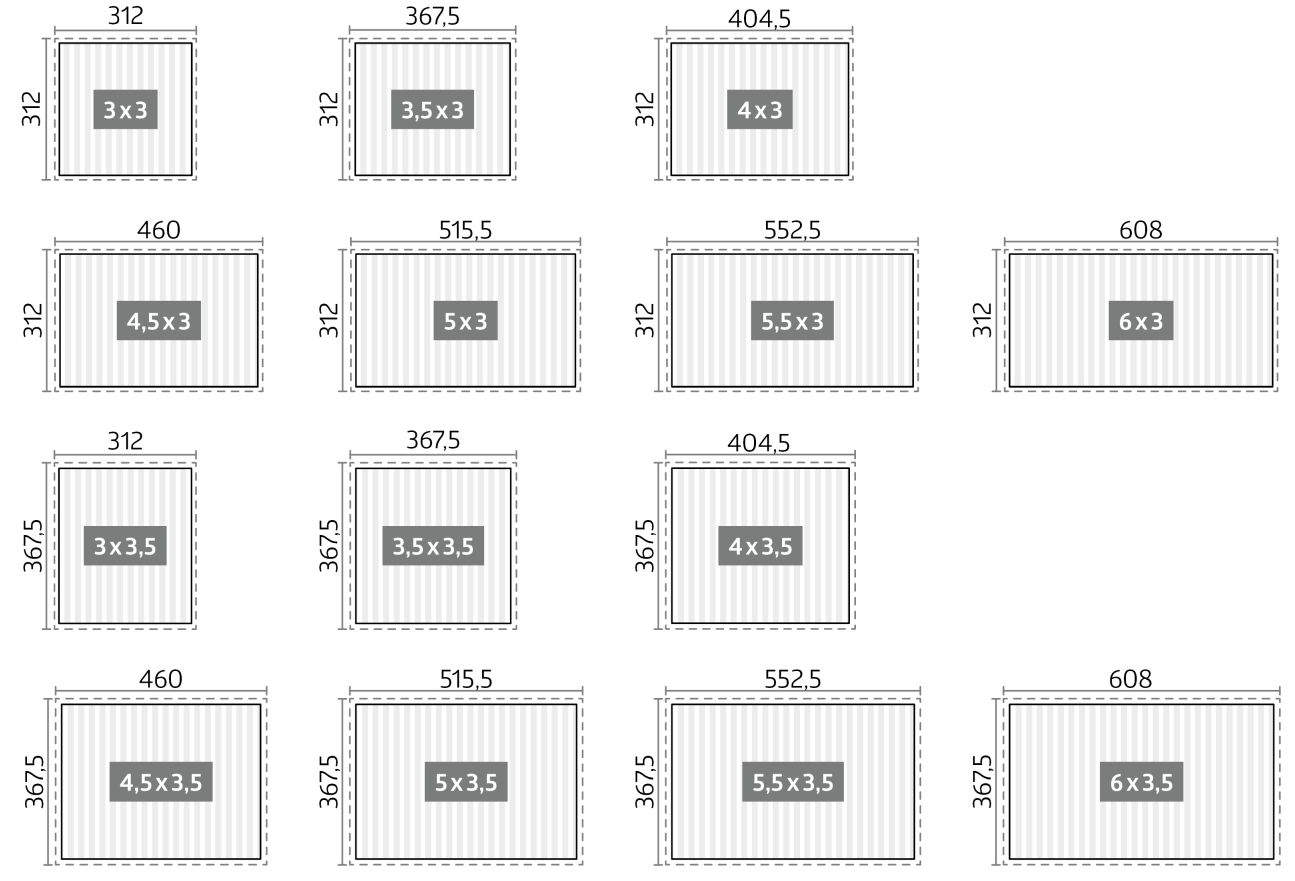Biohort Hliníková Pergola 4,5x3, Bílá