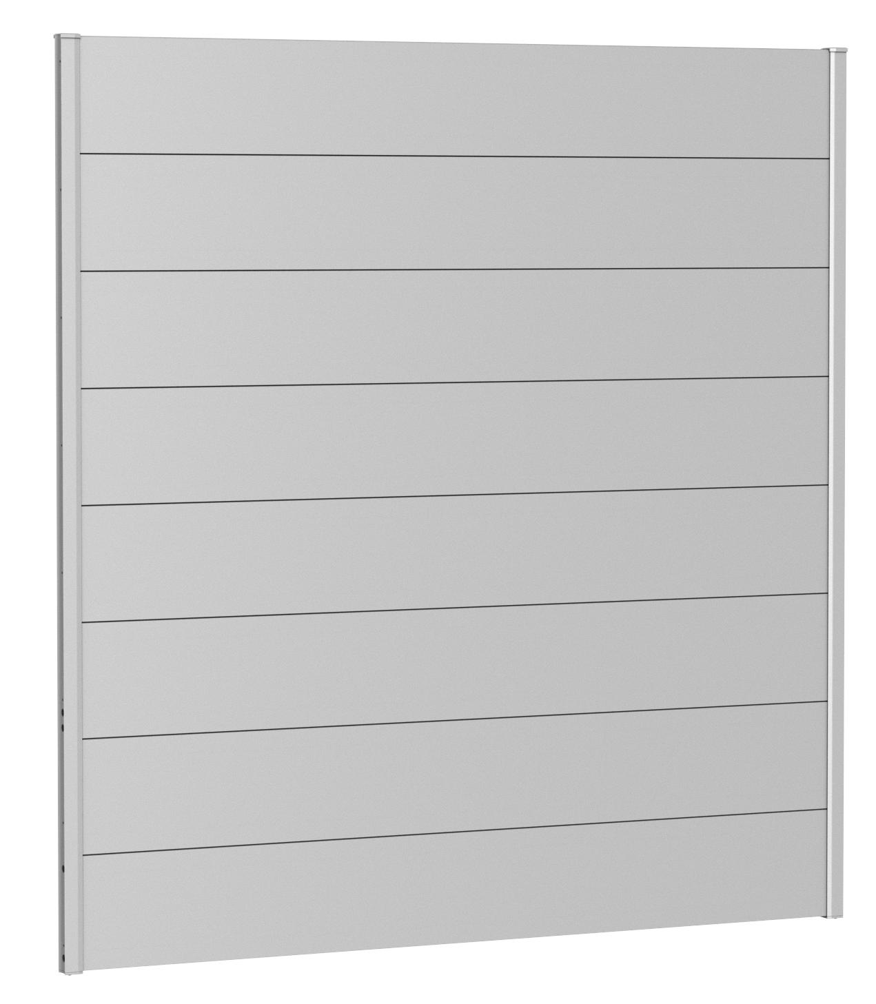 Biohort Zástěna na ochranu soukromí V180 x Š180 - Stříbrná metalíza