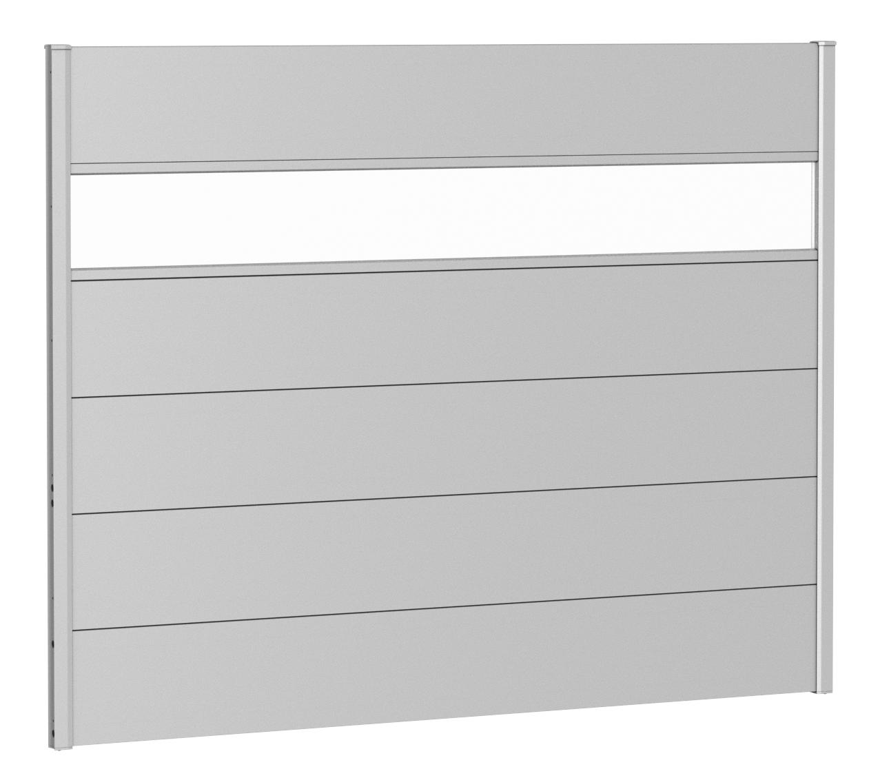 Biohort Zástěna na ochranu soukromí V135 x Š180 - Stříbrná metalíza