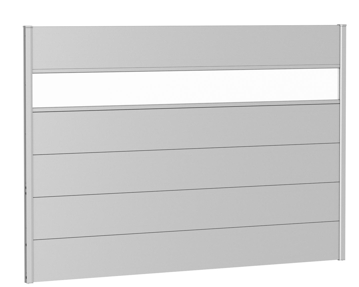 Biohort Zástěna na ochranu soukromí V135 x Š200 - Stříbrná metalíza