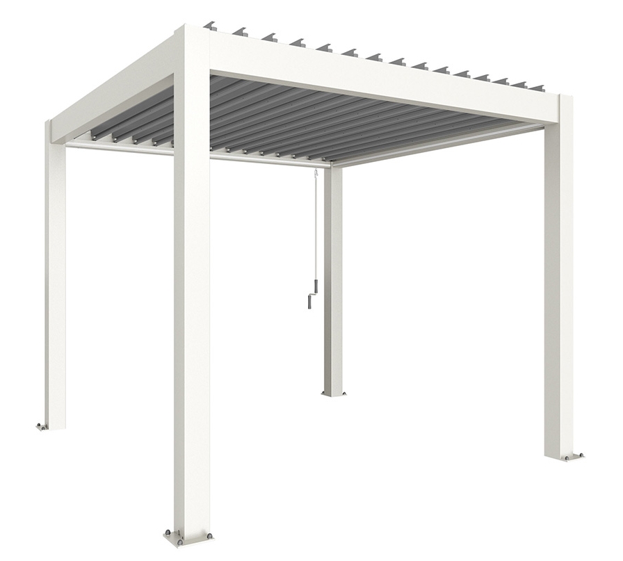 Biohort Hliníková Pergola 3x3, Bílá / stříbrná metalíza