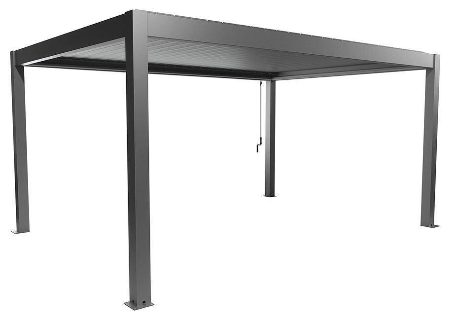 Biohort Hliníková Pergola 5x3,5, šedý křemen metalíza