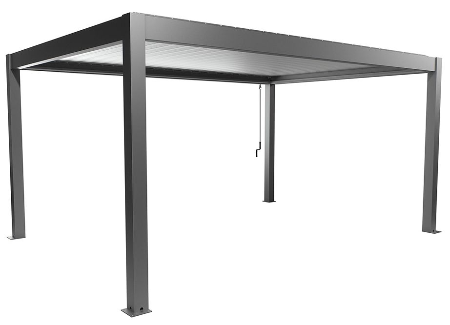 Biohort Hliníková Pergola 5x3,5, šedý křemen metalíza / stříbrná metalíza