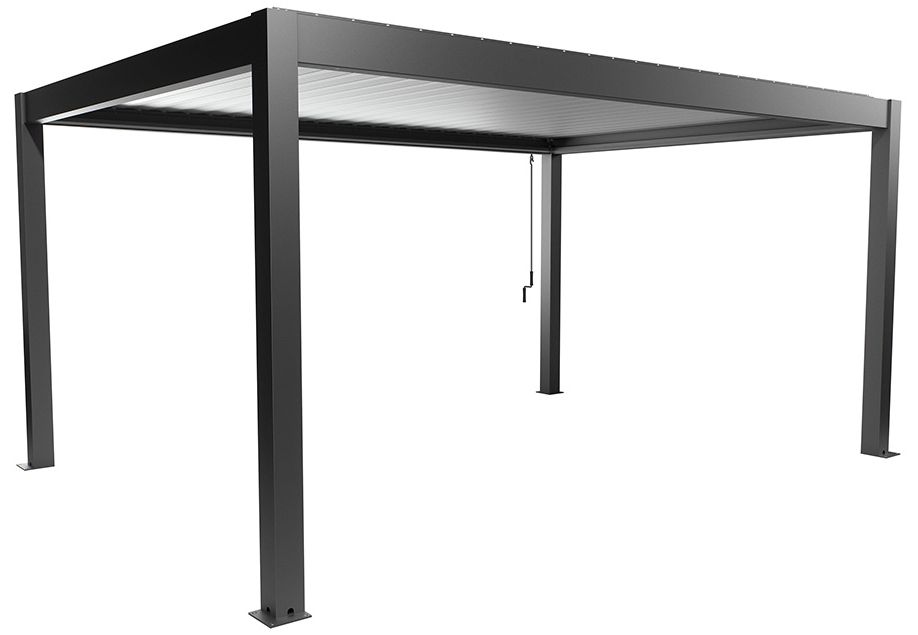 Biohort Hliníková Pergola 5x3,5, tmavě šedá metalíza / stříbrná metalíza