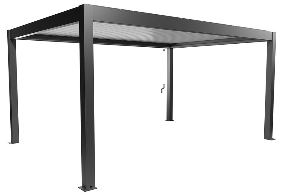 Biohort Hliníková Pergola 5x3,5, tmavě šedá metalíza / Bílá