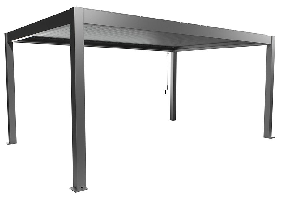 Biohort Hliníková Pergola 5,5x3,5, šedý křemen metalíza