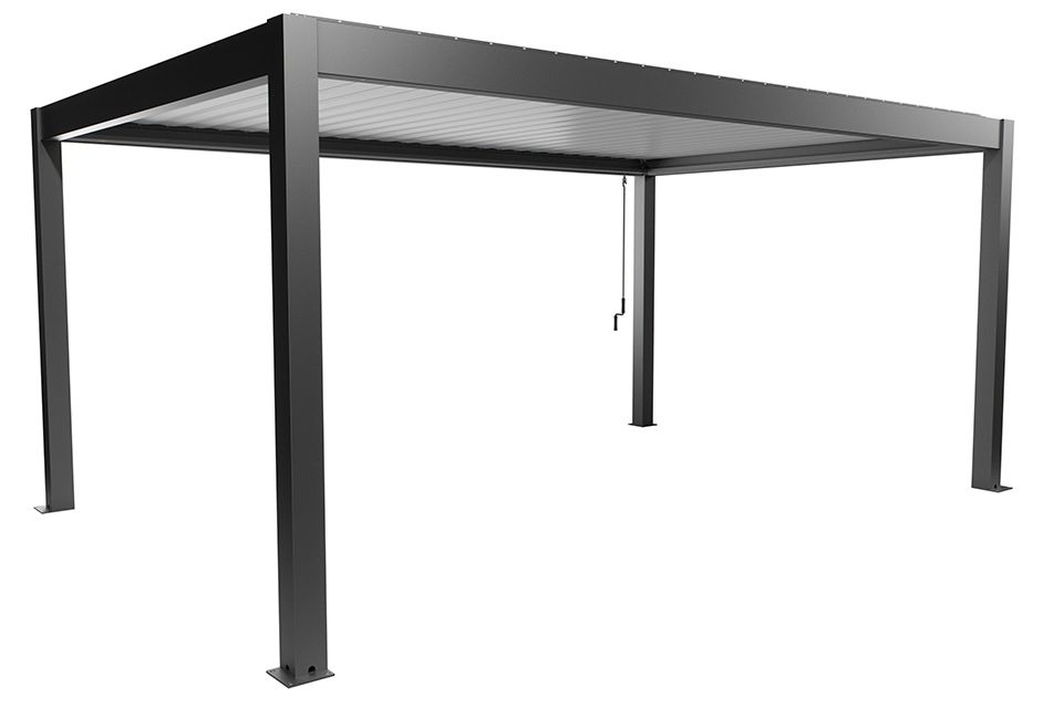 Biohort Hliníková Pergola 5,5x3,5, tmavě šedá metalíza / Bílá
