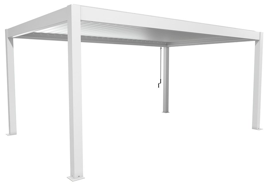 Biohort Hliníková Pergola 5,5x3,5, Bílá / stříbrná metalíza