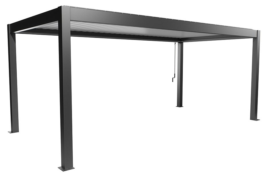 Biohort Hliníková Pergola 6x3, tmavě šedá metalíza / Bílá