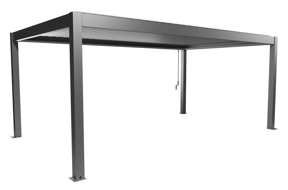 Biohort Hliníková Pergola 6x3,5, šedý křemen metalíza