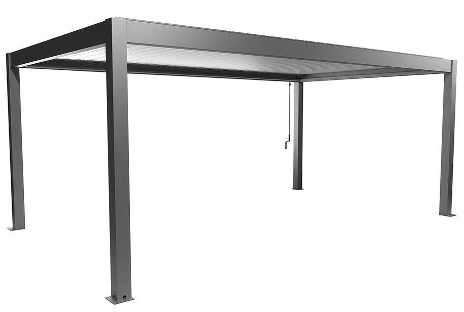Biohort Hliníková Pergola 6x3,5, šedý křemen metalíza / stříbrná metalíza