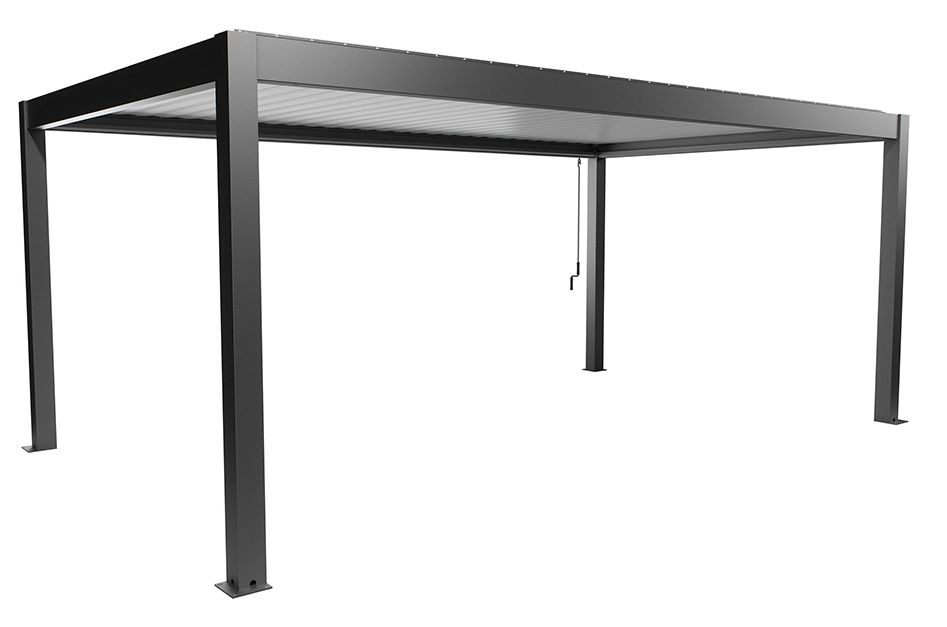 Biohort Hliníková Pergola 6x3,5, tmavě šedá metalíza / Bílá
