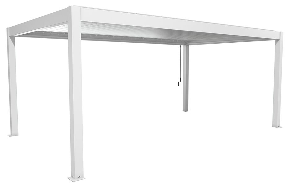Biohort Hliníková Pergola 6x3,5, Bílá / stříbrná metalíza