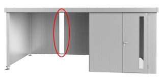 Biohort Panel z akrylátového skla pro postranní střechu Neo