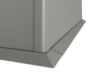 Biohort Soklová lišta 2x2 - šedý křemen metalíza